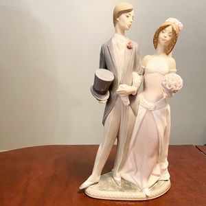 Lladro Spain 1404 Porcelain Bride and Groom Wedding Matrimony Figurine 3573B